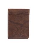 Kenneth Cole REACTION Men's RFID Leather Front Pocket Wallet with Magnetic Money Clip, Brown, One Size