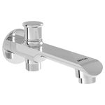 ALTON AXN9555, Bath Tub Spout with Button Attachment for Hand Shower, Silver