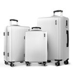 LUGG 3-Piece Set - 20", 24", 28" Suitcase ABS Luggage - TSA Indent Lock - Aluminium Trolley Handle - 360° Spinner Wheels - Water-Resistant & Durable - Airline Compatible