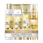 Pantene Bond Repair Shampoo + Conditioner + Deep Conditioning Treatment + 5in1 Lightweight Leave in Miracle Cream. Nourish & Strengthen damaged Hair. Repairs Split Ends. Repair Damaged hair bonds