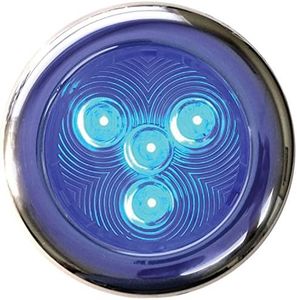TH Marine LED-51828-DP Puck Light, 3-Inch, Stainless Steel/Blue