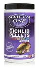 OmegaSea Food 52332 Super Color Cichlid Pellets, Large 20 oz, 1 Can (packaging may vary)