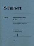 Quartettsatz c-moll D 703: Besetzung: Streichquartette (G. Henle Urtext-Ausgabe)