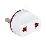 Mica 2 Pin Universal Travel Adapter Conversion Plug USA Japan (Type A) EU to India (Type D) 6 Amp (for Smart Power Strips, Plugs, Mobile Chargers) (10)