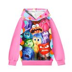 Brigcalki Girls Hoodies Girls Zipper Hoodie Sweatshirt Long Sleeve Pyjamas 6-7