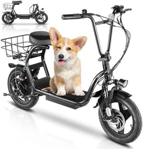Caroma Electric Scooter with Seat, 500W/819W/870W Peak Motor, 15/25/30 Miles Range, 20Mph Top Speed, Foldable Electric Scooter for Adults, 14" BigTire E Scooter for Commuting with Shock Absorbing