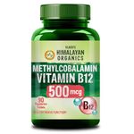 Vlado's Himalayan Organics Vitamin B12 Supplements - Methylcobalamin 500 MCG I B12 Active form of Methylcobalamin I 100% RDA I For Memory, Brain, Heart & Nervous System Support I Maximum Absorption, Normal Energy Production & Immune system support I Tablets for Men & Women - 90 Veg Tablets