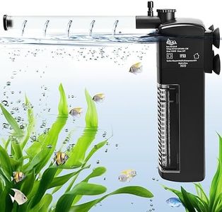 AQQA Filtro interno de acuario ajustable, filtro interior de acuario de 4,5 W con bomba de agua de 300 l/h, para acuario de hasta 120 l
