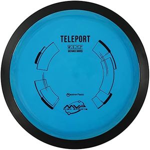 MVP Disc Sports Neutron Teleport Straight-Stable High Speed Distance Driver Disc Golf - Colors May Vary - 170-175 Grams