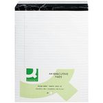 Q-Connect Ruled Stitch Bound Executive Pad 52 Leaves 104 Pages A4 White (Pack of 10) KF01386