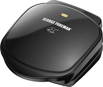 George Foreman 2-Serving Classic Plate Electric Indoor Grill And Panini Press, Black, GR10B