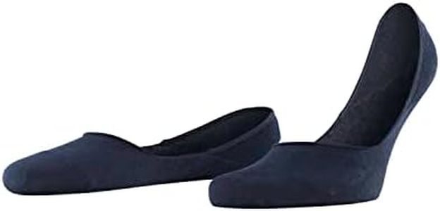FALKE Men's Step Medium Cut Box No Show Socks, Light and Cool, Sustainable Cotton, Non Slip Heel Grip, Skin Friendly, Blue (Dark Navy 6375) - Sustainable, 12.5-13.5, 1 Pair