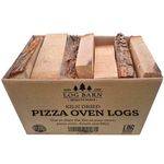 Log Barn Kiln-Dried Oak Pizza Oven Wood (3Kg Box). 14-16cm Kiln Dried Logs. Fire Wood For Log Burners, BBQ or Camping Stove. Hardwood Logs for Grilling or Smoking - Genuine Log Barn Firewood Logs