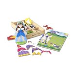 Melissa & Doug Princess & Horse Magnetic Dress-Up Wooden Dolls Pretend Play Set (35 Pieces)