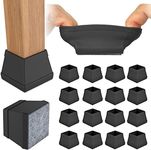 16 PCS Square Felt Bottom Silicone 