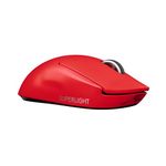 Logitech G PRO X SUPERLIGHT Wireless Gaming Mouse, HERO 25K Sensor, Ultra-light with 63g, 5 Programmable Buttons, 70 hours Battery Life, Zero Additive PTFE Feet, PC/Mac - EWR - Red