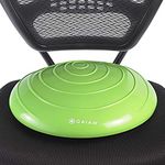 Gaiam Balance Disc Wobble Cushion Stability Core Trainer for Home or Office Desk Chair & Kids Classroom Sensory Wiggle Seat - Wasabi