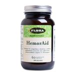 Flora - HemorAid Hemorrhoid Relief | Standardized Herbal Supplement for Hemorrhoid Health | Gluten-Free & Vegetarian (60 Vegetarian Capsules)