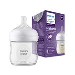 Philips Avent Natural Response Baby Bottle - 125ml Baby Milk Bottle for Newborns and Up, BPA Free, 0+ Months (Model SCY900/01)