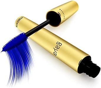 Mascara Vegan Professionnel Brosse Silicone - Volume Longueur Rehaussement Long Cil - Mascara Ricil Yeux Sensibles a Huile de Ricin (Blue Bleu)