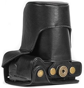 MegaGear Canon EOS M3 (18-55mm) Ever Ready Leather Camera Case with Strap - Black - MG521