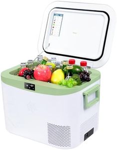 BINGI 18L Portable Car Fridge Freezer with Compressor, 12/24V DC & 100-240V AC, Camping Refrigerator for Car, RV, Truck, Travel, Home Use (-18℃ to 15℃)