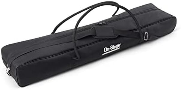 On-Stage SSB6500 Speaker Stand Bag (Storage and Transportation for Portable PA, Lighting, and Mic Stands or Drum-Kit Hardware, Heavy-Duty Nylon, Foam Padded, Adjustable Strap, Carry Handles, Zipper)