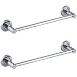 FORTUNE Stainless Steel (Concealed) Towel Bar | Bathroom Towel Rod Holder | Wall Mounted Hand Towel Rail for Kitchen and Washroom | Bathroom Accessories Pack of - (2, 12 INCH)