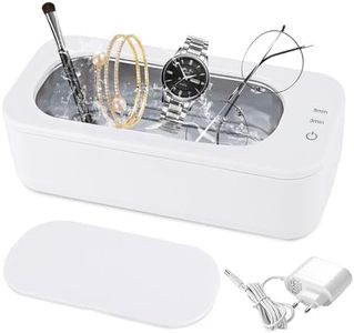 Ultraschallreinigungsgerät, 47000Hz Ultraschallreiniger, Ultraschallgerät, Ultraschallreinigungsgerät Brille Mit 2 Zeitmodi, Brillenreinigungsgerät Ultrasonic Cleaner für Schmuck, Uhren, Zahnprothesen
