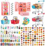 164Pcs Mini Shopping Cart Basket Mi