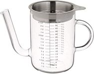 Küchenprofi Glass/Stainless Steel Gravy Separator, 4 cup, Clear