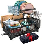 Godboat Dish Drying Rack, 2-Tier Di