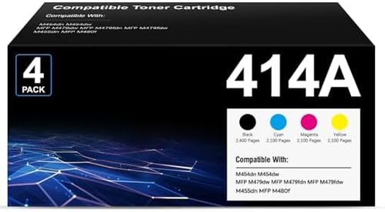 414A Toner Cartridges 4 Pack Compatible Replacement for HP Color Pro MFP M479fdw M479fdn M479dw M454dw M454dn M455dn M480f Printer M479 M454 Series | W2020A W2021A W2022A W2023A