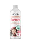 Nimble Non-Bio Laundry Washing Liquid Detergent, Concentrated 5L | Plant-based washing liquid | Vegan Friendly, Allergen Free laundry detergent for sensitive skin | 225 WASHES (1 Litre)