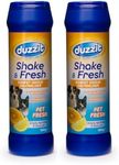 Duzzit Shake & Fresh Carpet Freshener Powder in Pet Fresh - Pack of 2 x 500g Carpet Cleaner Powder Bundle by Great British Home