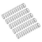 uxcell Compression Spring, 5Pcs 304 Stainless Steel, 9mm OD, 1mm Wire Size, 50mm Free Length, Silver Tone