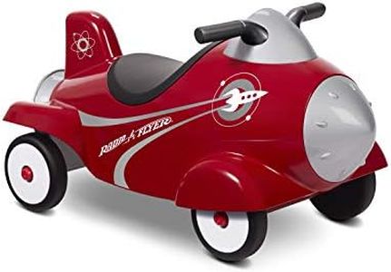 Radio Flyer Retro Rocket Ride On, Red Ride On Toy for age 12 months to 36 months