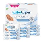 WaterWipes (Made in Ireland) Baby wipes, 12 pack (720 wipes), For sensitive skin, World's Purest Wipes (Imported), Just 2 ingredients, Certified by Allergy UK and Eczema association