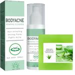 Acne Treatment Spary,Back Acne Body Wash,Aloe Soap for Face & Body,Acne Marks Skin Care Spray,Body Moisturiser For Acne,Shoulder &Back, Acne,Reduce Back Acne& Nourishing-(Anti Acne Spray+Aloe Soap)