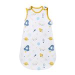 Mosebears Baby Sleeping Bag Summer Cute Animal Cartoon Washable Blanket 0.5 tog for Girls and Boys Portable Blanket Sleeveless Sleeping Bag