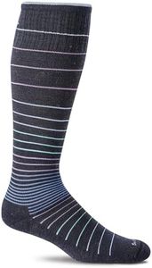 SOCKWELL Kompressionsstrümpfe Reisestrümpfe Stützstrümpfe Größe 35 - 38 (S/M) Circulator Navy SW1W600S/M