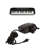 Bundle of Casio SA-51 32 Mini-Keys Keyboard in Black and Grey + Casio AD-E95100LE Keyboard UK 3 Pin Power Supply AC Adapter