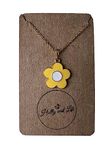 Daisy Flower Necklace, 5 Variations, Necklace, Flower Pendant Necklaces, Plant Gifts, Daisy Chain (Yellow Daisy Necklace)