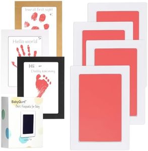 BabyQunt Inkless Baby Hand and Footprint Kit,Clean-Touch Ink Pads