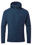 Rab Men's Capacitor Hoody Midweight Jacket for Hiking, Trekking, & Climbing - Deep Ink - Medium