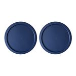 Replacement Lid for Pyrex 6" Storage Plastic Cover 4 Cup Bowl Dish 7201-PC Blue (2-Pack)