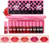 MYUANGO Lip Tint Set, 10 Pieces, Assorted Colors, Hydrating Formula, Long Lasting, Storage Container