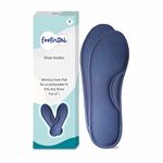 Footvital Memory Foam Shoe Insoles Comfortable Insoles Supports Heel & Arch Absorbs Foot Sweat & Moisture Ultra Soft Cushioned Lightweight Durable Washable Pads for Men & Women Blue (1 Pair)(Size-8)