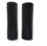 Vocado GC6 Black Bike Rubber Handle Grip Covers Set of 2-Mahindra Pantero