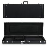 LALAHO Guitar Hard Case for Electric Guitars, Hard-Shell Wood Protective Carrying Case for LST TL 170 Style with Internal Padding & Lockable Key (Black)